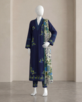 3PCS UNSTITCHED LAWN EMBROIDERED SUIT