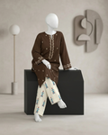 3PCS UNSTITCHED LAWN EMBROIDERED SUIT