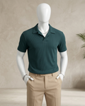 PREMIUM MENS WAFFLE KNIT POLO SHIRT