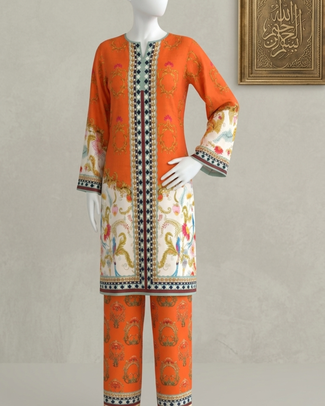 2PCS STITCHED SWISS LAWN