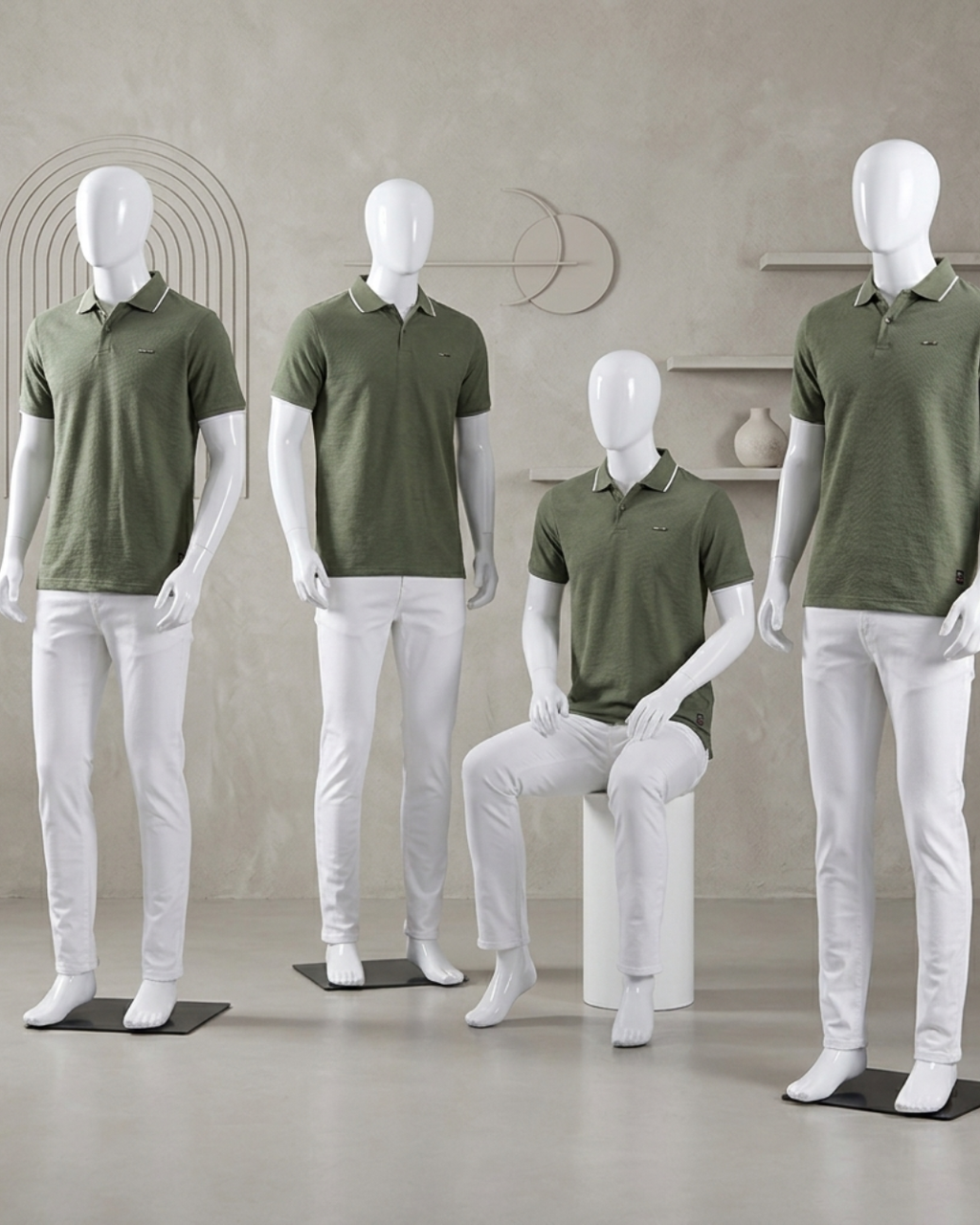 PREMIUM MENS TEXTURED POLO SHIRT
