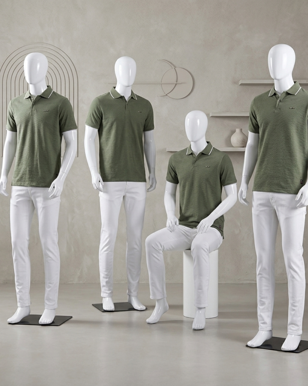 PREMIUM MENS TEXTURED POLO SHIRT