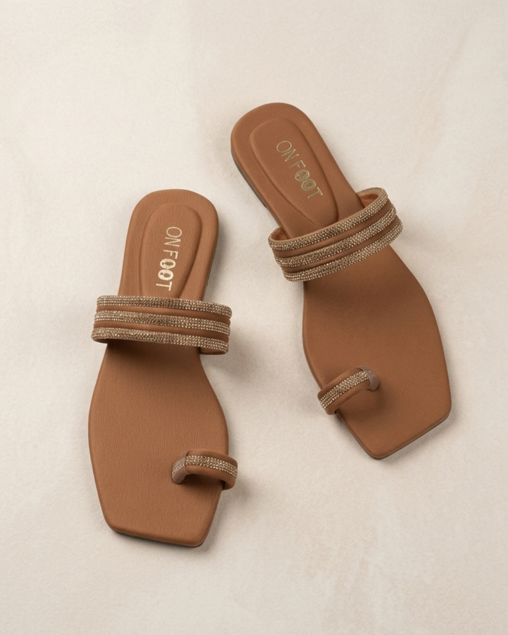 WOMENS REXINE FLATS