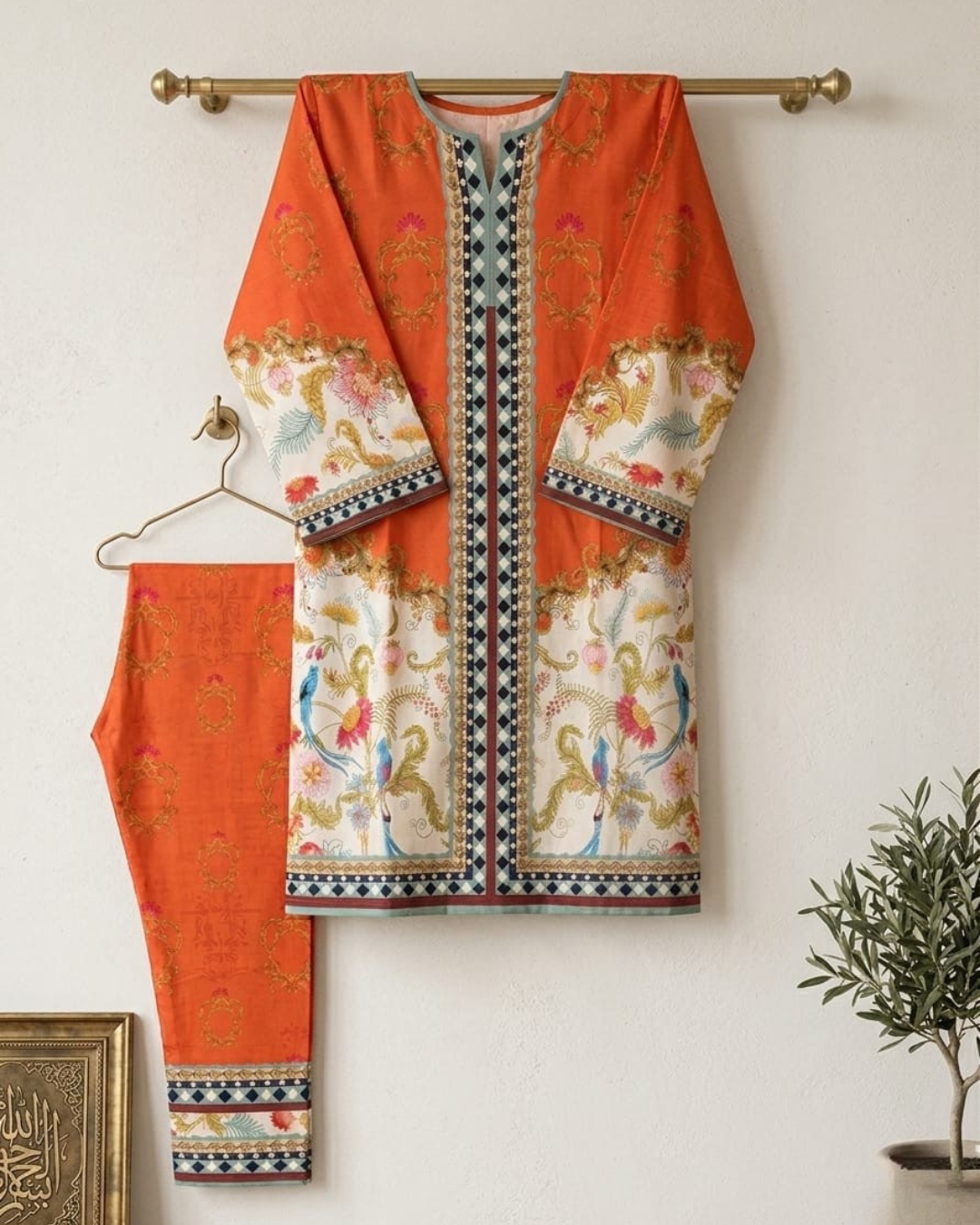 2PCS STITCHED SWISS LAWN