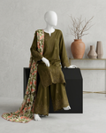 3PCS UNSTITCHED LAWN EMBRIODERED SUIT