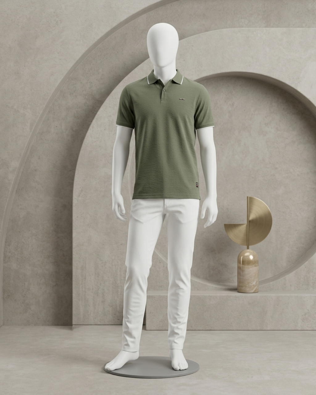 PREMIUM MENS TEXTURED POLO SHIRT