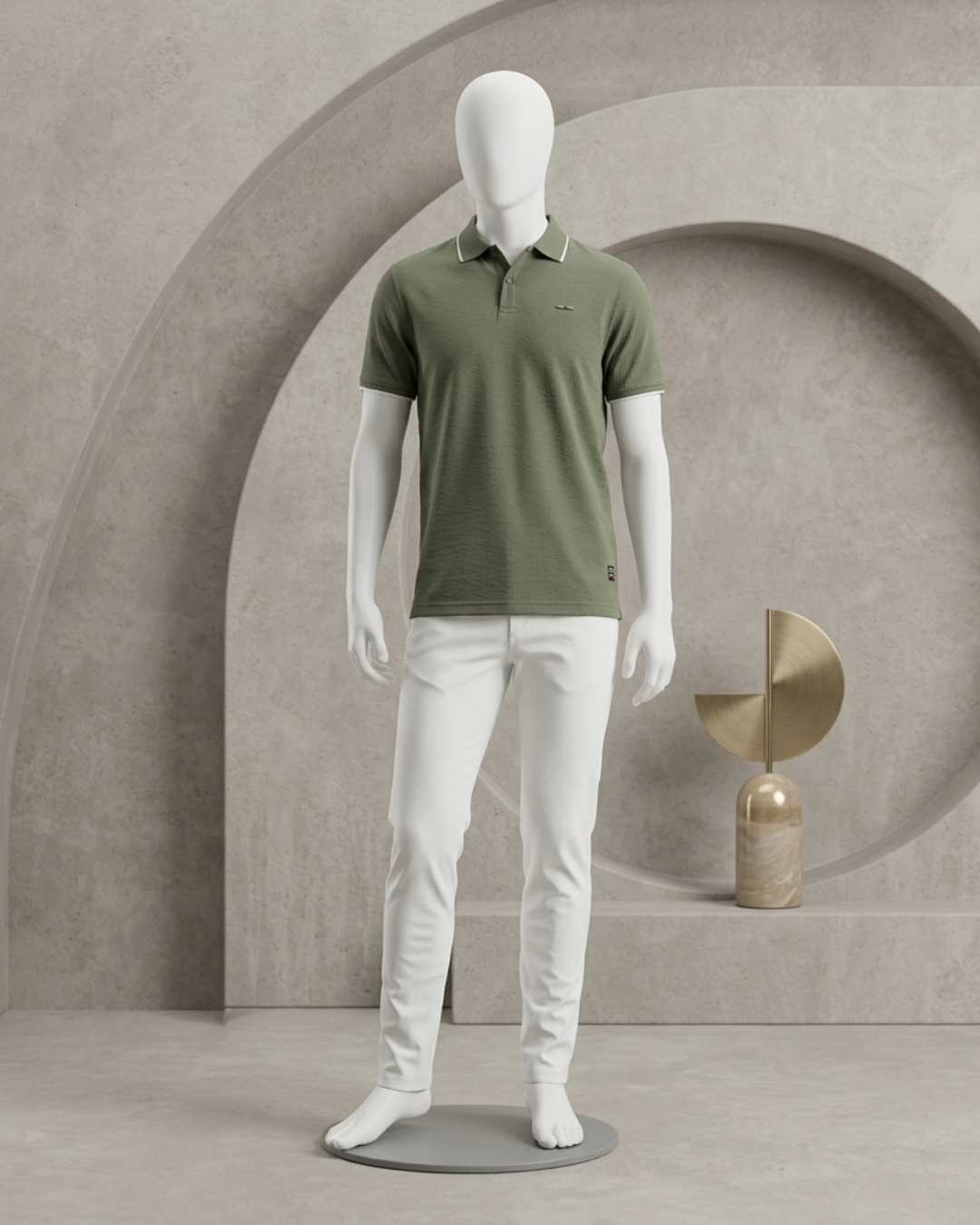PREMIUM MENS TEXTURED POLO SHIRT